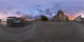 Reichtagsufer, Berlin, Germany panorama