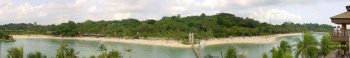 Sentosa beach panorama