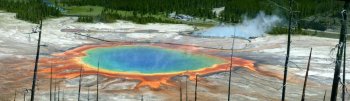 Grand Prismatic Spring panorama